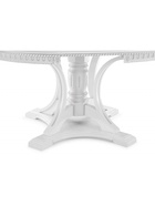 Стол кухонный деревянный раздвижной «Нозеан», 1200(1600)×1200×760 мм, цвет белый/серебро  (артикул 10998166)  большой выбор товаров оптом и в розницу по низким ценам с доставкой