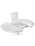 Стол кухонный деревянный раздвижной «Нозеан», 1200(1600)×1200×760 мм, цвет белый/серебро  (артикул 10998166)  большой выбор товаров оптом и в розницу по низким ценам с доставкой