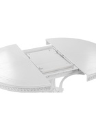 Стол кухонный деревянный раздвижной «Нозеан», 1200(1600)×1200×760 мм, цвет белый/серебро  (артикул 10998166)  большой выбор товаров оптом и в розницу по низким ценам с доставкой