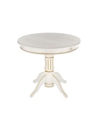 Стол кухонный деревянный раздвижной «Павия», 900(1200)×900×800 мм, цвет молочный/патина золото  (артикул 10998171)  большой выбор товаров оптом и в розницу по низким ценам с доставкой