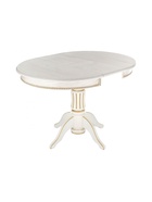 Стол кухонный деревянный раздвижной «Павия», 900(1200)×900×800 мм, цвет молочный/патина золото  (артикул 10998171)  большой выбор товаров оптом и в розницу по низким ценам с доставкой