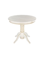 Стол кухонный деревянный раздвижной «Павия», 900(1200)×900×800 мм, цвет молочный/патина золото  (артикул 10998171)  большой выбор товаров оптом и в розницу по низким ценам с доставкой