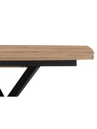 Стол кухонный деревянный раздвижной «Палу», 1300(1700)×800×750 мм, цвет дуб веллингтон/чёрный  (артикул 10998172)  большой выбор товаров оптом и в розницу по низким ценам с доставкой