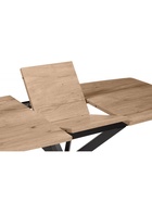 Стол кухонный деревянный раздвижной «Палу», 1300(1700)×800×750 мм, цвет дуб веллингтон/чёрный  (артикул 10998172)  большой выбор товаров оптом и в розницу по низким ценам с доставкой