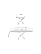 Стол кухонный деревянный раздвижной «Палу», 1300(1700)×800×750 мм, цвет дуб веллингтон/чёрный  (артикул 10998172)  большой выбор товаров оптом и в розницу по низким ценам с доставкой