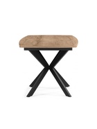 Стол кухонный деревянный раздвижной «Палу», 1300(1700)×800×750 мм, цвет дуб веллингтон/чёрный  (артикул 10998172)  большой выбор товаров оптом и в розницу по низким ценам с доставкой