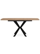 Стол кухонный деревянный раздвижной «Палу», 1300(1700)×800×750 мм, цвет дуб веллингтон/чёрный  (артикул 10998172)  большой выбор товаров оптом и в розницу по низким ценам с доставкой