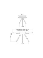 Стол кухонный деревянный раздвижной «Райн», 1160(1600)×770×770 мм, цвет малави/медь  (артикул 10998174)  большой выбор товаров оптом и в розницу по низким ценам с доставкой