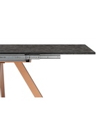 Стол кухонный деревянный раздвижной «Райн», 1160(1600)×770×770 мм, цвет малави/медь  (артикул 10998174)  большой выбор товаров оптом и в розницу по низким ценам с доставкой