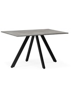 Стол кухонный деревянный раздвижной «Райн», 1160(1600)×770×770 мм, цвет цемент/чёрный  (артикул 10998176)  большой выбор товаров оптом и в розницу по низким ценам с доставкой