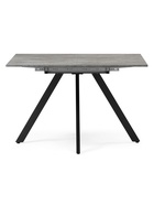 Стол кухонный деревянный раздвижной «Райн», 1160(1600)×770×770 мм, цвет цемент/чёрный  (артикул 10998176)  большой выбор товаров оптом и в розницу по низким ценам с доставкой