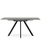 Стол кухонный деревянный раздвижной «Райн», 1160(1600)×770×770 мм, цвет цемент/чёрный  (артикул 10998176)  большой выбор товаров оптом и в розницу по низким ценам с доставкой