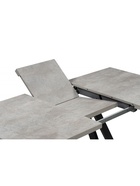 Стол кухонный деревянный раздвижной «Райн 32», 1160(1600)×770×770 мм, цвет цемент/чёрный  (артикул 10998181)  большой выбор товаров оптом и в розницу по низким ценам с доставкой