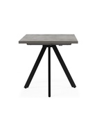 Стол кухонный деревянный раздвижной «Райн 32», 1160(1600)×770×770 мм, цвет цемент/чёрный  (артикул 10998181)  большой выбор товаров оптом и в розницу по низким ценам с доставкой