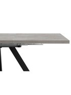 Стол кухонный деревянный раздвижной «Райн 32», 1160(1600)×770×770 мм, цвет цемент/чёрный  (артикул 10998181)  большой выбор товаров оптом и в розницу по низким ценам с доставкой