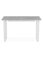 Стол кухонный деревянный раздвижной «Лота Лофт», 1200(1600)×750×750 мм, цвет бетон светлый/белый матовый  (артикул 10998182)  большой выбор товаров оптом и в розницу по низким ценам с доставкой