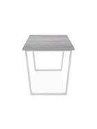 Стол кухонный деревянный раздвижной «Лота Лофт», 1200(1600)×750×750 мм, цвет бетон светлый/белый матовый  (артикул 10998182)  большой выбор товаров оптом и в розницу по низким ценам с доставкой