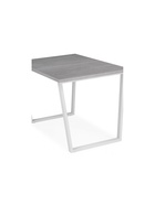 Стол кухонный деревянный раздвижной «Лота Лофт», 1200(1600)×750×750 мм, цвет бетон светлый/белый матовый  (артикул 10998182)  большой выбор товаров оптом и в розницу по низким ценам с доставкой