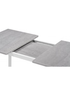 Стол кухонный деревянный раздвижной «Лота Лофт», 1200(1600)×750×750 мм, цвет бетон светлый/белый матовый - Фото 9