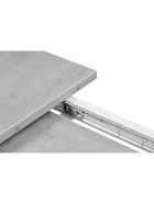 Стол кухонный деревянный раздвижной «Лота Лофт», 1200(1600)×750×750 мм, цвет бетон светлый/белый матовый  (артикул 10998182)  большой выбор товаров оптом и в розницу по низким ценам с доставкой