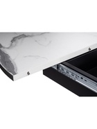 Стол кухонный деревянный раздвижной «Регна», 1000(1300)×1000×750 мм, цвет чёрный/белый  (артикул 10998184)  большой выбор товаров оптом и в розницу по низким ценам с доставкой