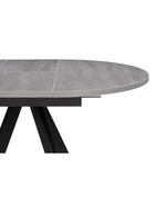 Стол кухонный деревянный раздвижной «Трейси», 900(1200)×900×750 мм, цвет бетон/чёрный  (артикул 10998186)  большой выбор товаров оптом и в розницу по низким ценам с доставкой