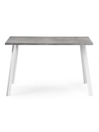 Стол кухонный деревянный «Тринити Лофт», 1400×800×760 мм, цвет бетон светлый/белый матовый  (артикул 10998189)  большой выбор товаров оптом и в розницу по низким ценам с доставкой