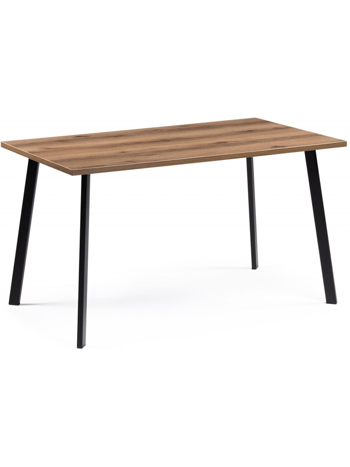 Стол кухонный деревянный «Тринити Лофт», 1400×800×760 мм, цвет дуб крафт табачный/чёрный матовый