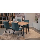 Стол кухонный деревянный «Тринити Лофт», 1400×800×760 мм, цвет дуб крафт табачный/чёрный матовый  (артикул 10998192)  большой выбор товаров оптом и в розницу по низким ценам с доставкой