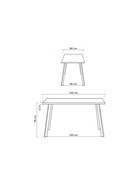 Стол кухонный деревянный «Тринити Лофт», 1400×800×760 мм, цвет дуб крафт табачный/чёрный матовый  (артикул 10998192)  большой выбор товаров оптом и в розницу по низким ценам с доставкой