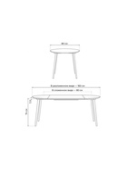 Стол кухонный деревянный раздвижной «Турин», 800(1600)×800×740 мм, цвет орех миланский - Фото 2