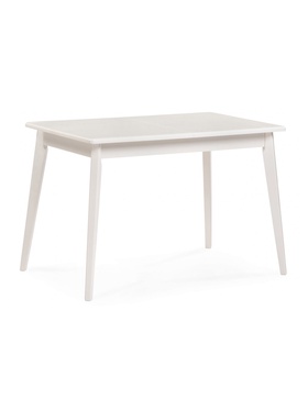 Стол кухонный деревянный раскладной «Улаинс», 1100(1400)×680×750 мм, цвет слоновая кость