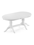 Стол кухонный деревянный овальный раздвижной «Эвклаз», 1600(2000)×900×770 мм, цвет белый  (артикул 10998199)  большой выбор товаров оптом и в розницу по низким ценам с доставкой