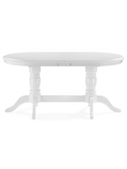 Стол кухонный деревянный овальный раздвижной «Эвклаз», 1600(2000)×900×770 мм, цвет белый  (артикул 10998199)  большой выбор товаров оптом и в розницу по низким ценам с доставкой