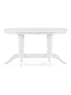 Стол кухонный деревянный овальный раздвижной «Эритрин», 1400(1800)×800×770 мм, цвет белый  (артикул 10998202)  большой выбор товаров оптом и в розницу по низким ценам с доставкой