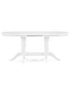 Стол кухонный деревянный овальный раздвижной «Эритрин», 1400(1800)×800×770 мм, цвет белый  (артикул 10998202)  большой выбор товаров оптом и в розницу по низким ценам с доставкой