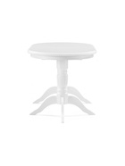 Стол кухонный деревянный овальный раздвижной «Эритрин», 1400(1800)×800×770 мм, цвет белый  (артикул 10998202)  большой выбор товаров оптом и в розницу по низким ценам с доставкой