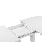 Стол кухонный деревянный овальный раздвижной «Эритрин», 1400(1800)×800×770 мм, цвет белый  (артикул 10998202)  большой выбор товаров оптом и в розницу по низким ценам с доставкой