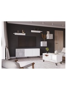 Столик журнальный «Эннис», 500×902×480 мм, цвет белый / бетон светлый - фото 121986719