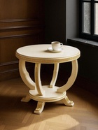 Столик журнальный «Луис», 700×700×520 мм, цвет слоновая кость / золото - Фото 6