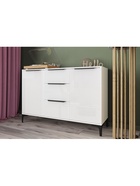 Комод напольный «Иадама», 1289×403×847 мм, цвет белый / белый глянец  (артикул 10998208)  большой выбор товаров оптом и в розницу по низким ценам с доставкой