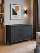 Комод напольный «Иадама», 1289×403×847 мм, цвет графит / графит софт  (артикул 10998209)  большой выбор товаров оптом и в розницу по низким ценам с доставкой