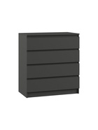 Комод напольный «Мадера К4М ЛДСП», 800×420×1000 мм, цвет графит новый  (артикул 10998212)  большой выбор товаров оптом и в розницу по низким ценам с доставкой