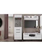 Стеллаж «Иадама», 550×400×1960 мм, цвет белый/белый глянец - Фото 10