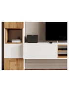 Стеллаж «Лонгфорд», 402×304×2176 мм, цвет белый/дуб вотан  (артикул 10998218)  большой выбор товаров оптом и в розницу по низким ценам с доставкой