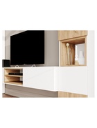 Стеллаж «Лонгфорд», 402×304×2176 мм, цвет белый/дуб вотан  (артикул 10998218)  большой выбор товаров оптом и в розницу по низким ценам с доставкой