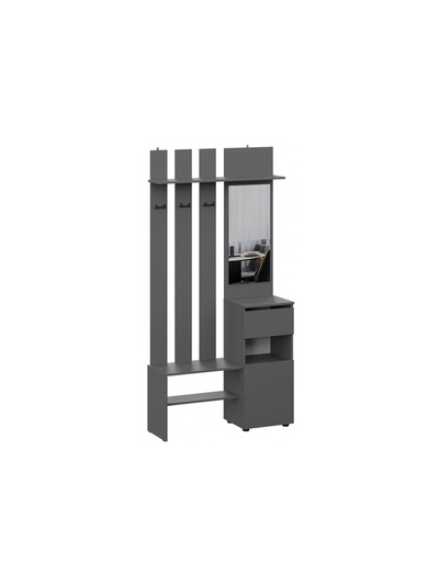 Прихожая «Сибити», 1001×330×1999 мм, цвет графит серый