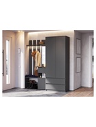 Прихожая «Сибити», 1001×330×1999 мм, цвет графит серый - Фото 10