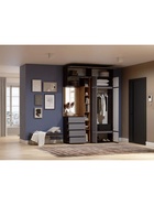 Прихожая «Роут с зеркалом», 600×373×1856 мм, цвет венге / дуб вотан / графит софт - Фото 2