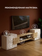 Тумба под ТВ «Лисмор», 2540×370×620 мм, цвет белый/сонома  (артикул 10998249)  большой выбор товаров оптом и в розницу по низким ценам с доставкой